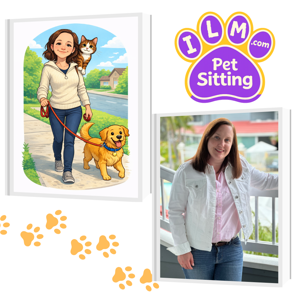 Amanda with pets -- ILM Pet Sitting Wilmington NC